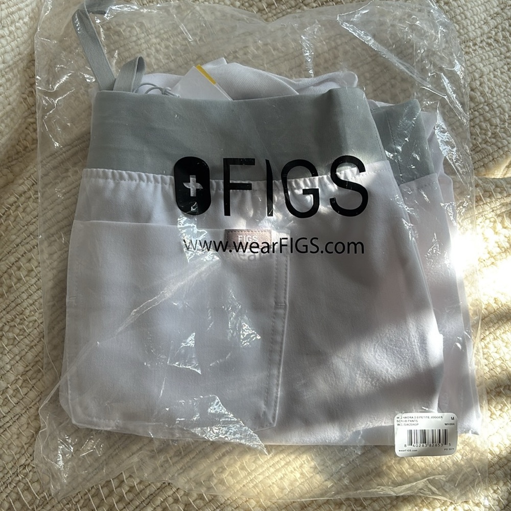 Figs White jogger Scrub Pants